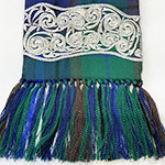 knotted tartan fringe